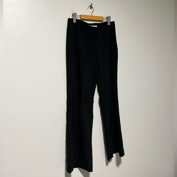 Smart Set Women’s Black Beaded Straight Pants – Size 9 - Picture 6 of 13